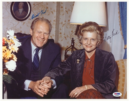 Gerald Ford and Betty Ford Dual Signed 11x14 Photograph (PSA/DNA)